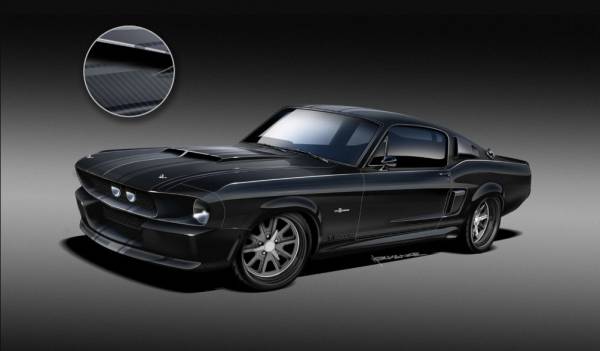 Компания SpeedKore анонсировала выпуск в июне точной копии легендарного мускул-кара Shelby GT500 Mustang 1967 года с кузовом из карбона