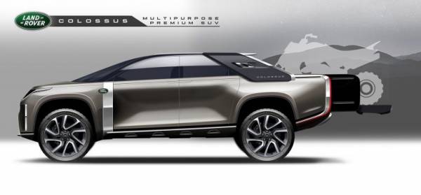 В Сети представлен дизайн-проект Land Rover Colossus: идеальное сочетание внедорожника и пикапа