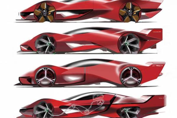 Mercedes не позволил будущему пройти мимо: опубликованы рендеры модели Mercedes-Benz Redsun на солнечных батареях