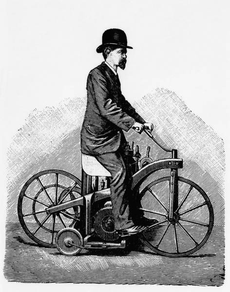 Первая модель появилась в Бад-Каннштатте (Германия) 29 августа 1885 года: интересные факты о первом мотоцикле