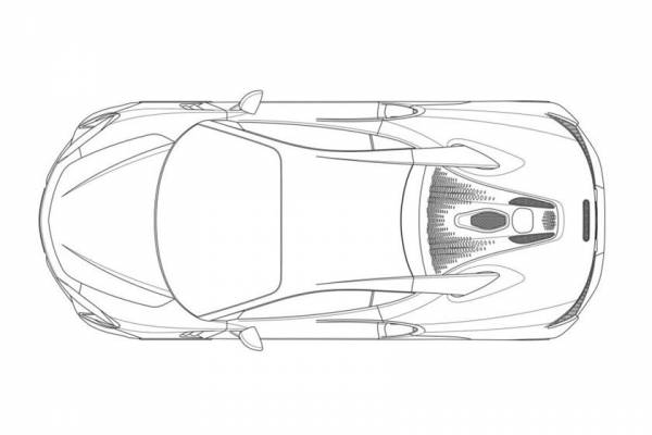 Дизайн выглядит эволюцией 570S: новый супергибрид McLaren (фото патентных рисунков)