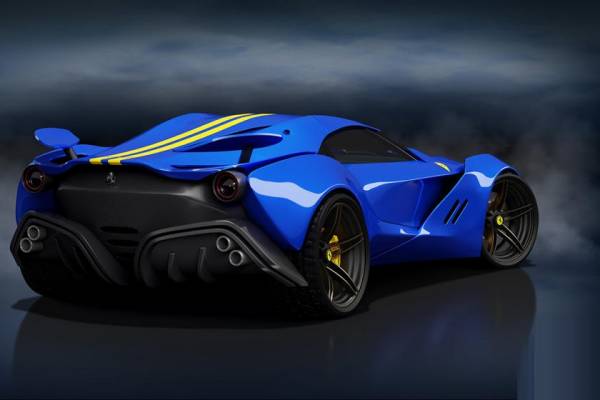 Великолепный проект от независимого дизайнера: смелый концепт Ferrari CascoRosso показали на рендерах