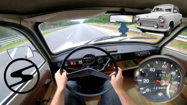 Trabant 601 1979 года: водитель проверил, с какой скоростью может ехать легендарный автомобиль из ГДР (видео)