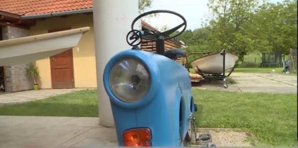 Венгерский умелец из культового автомобиля ГДР Trabant соорудил эффектный велосипед (фото)