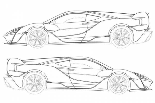 Замысловатый кузов гиперкара: будущий McLaren Sabre представлен на патентных фото