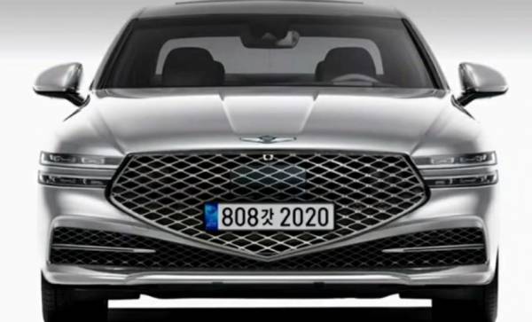 Поступит в продажу в 2022: новый седан Genesis G90 показали на шпионских фотографиях
